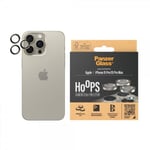 PanzerGlass iPhone 15 Pro/iPhone 15 Pro Max Kameralinsskydd Hoops Natural Metal