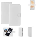 Protective cover for Huawei Mate 50 Wallet Case white flipcover flipcase