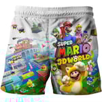 Pojkars 3D Super Mario Bro badbyxor Pool kläder Sommar för barn 5 -10 år BB B 140cm