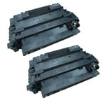 Compatible Multipack HP LaserJet Enterprise Flow MFP M525c Printer Toner Cartridges (2 Pack) -CE255A