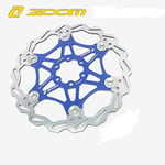 Zoom MTB 203mm 180mm 160mm Disc Brake Rotor for Shimano Sram Avid Hayes Magura, 6 Bolts Mountain Bike Disc Rotor, Bicycle Floating Rotor Color Bolts (Blue 180mm)