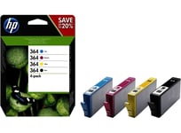 Genuine HP364 Black Cyan Magenta Yellow Set Ink Cartridges 5520 5510 5522 6520