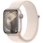 APPLE Apple Watch Series 9 Gps - 41 Mm Starlight Aluminiumfodral Sport Loop Strap