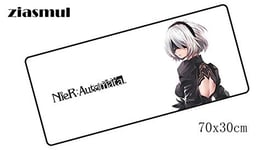 OLUYNG mouse pad Locked edge game mouse pad mouse mousepad for computer mouse mats notbook de nier automata padmouse computer 700x300mm Size 700x400x2mm mat 10