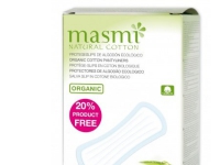 Masmi anatomically shaped panty liners -100% organic cotton