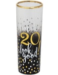 20År - Flott Shotglass med Gull og Stjerner