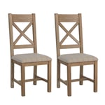 https://furniture123.co.uk/Images/FOL101854_3_Supersize.jpg?versionid=12 Set of 2 Oak and Cream Dining Chairs - Pegasus
