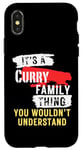 Coque pour iPhone X/XS It's A Curry Family Thing Funny Men's and Women's