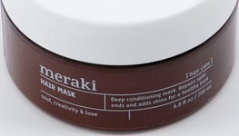 Hair mask by Meraki (D: 9,3 cm. x H: 6 cm., Brun/Hvid)