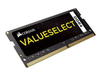 CORSAIR Value Select - DDR4 - module - 4 Go - SO DIMM 260 broches - 2133 MHz / PC4-17000 - CL15 - 1.2 V - mémoire sans tampon - non ECC