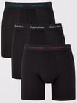 Calvin Klein 3 Pack Boxer Brief - Black, Black, Size S, Men