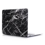 MacBook Air 13 (2020/2019/2018) - Hårda skal fram+bak i Marble Design Svart