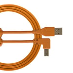 Câble UDG USB 2.0 (A-B) coudé Orange 1M - Câble audio UDG Ultimate Audio optimisé pour les DJ et les producteurs afin de maximiser leurs performances