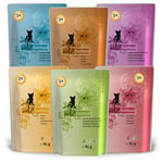 Catz finefood Multi-Pack 12 x 85 g bags, gourmet cat food, wet, various varieties in mix package.