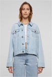 Urban Classics 80-tals oversize jeansjacka - dam (S,new grey washed)