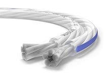 Oehlbach Silverline SP-25 - Câble de Haut-Parleur stéréo Hi-FI - câble de Haut-Parleur avec SPOFC (cuivre argenté) 2x2,5mm² - câble de Haut-Parleur à Mini-Bobine - 20m