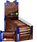 USN Trust Vegan Dark Chocolate Brownie Bar: High Protein Bars, Vegan Friendly, 