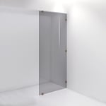 INR Iconic Nordic Rooms Dusjvegg ARC 20 Plus Måltilpasset Brushed Bronze / Grått Glass