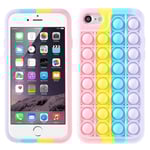 iPhone 7/8/SE Skal Silikon Pop It Fidget Rosa