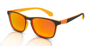 Superdry SDS-5017 Men's Sunglasses 127P Black-Orange/Orange Mirror