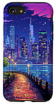 iPhone SE (2020) / 7 / 8 New York Manhattan Walk View Retro Pixel Art Case