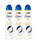 Dove Womens Anti-Perspirant Advanced Care Original 72H Deodorant for Women, 150ml, 3 Pack - NA - One Size