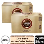 Nescafe Gold Blend Instant Coffee 400 Sachets Rich Aroma & Smooth Taste, 2 Pack
