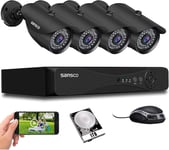 SANSCO PRO 5MP DVR Outdoor CCTV Camera System - 8CH, 1TB HDD, Weatherproof