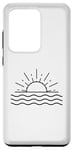 Coque pour Galaxy S20 Ultra Sun & Waves Surf Minimaliste Plage Été Surf Surf Surf