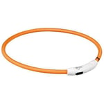 JollyPaw Blinkande Halsband USB X-Small-Small 35cm x 7mm Orange