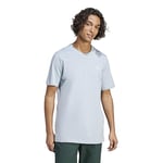 adidas Men Essentials T-Shirt à Manches Courtes en Jersey Simple avec Petit Logo brodé, Taille XL élancée