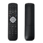 Annadue Universal Remote Control for Philips LCD LED Smart TV, Replacement TV Remote Controller, No Programming or Set up Required. (black)