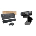 Logitech MX Keys Combo for Business | Gen 2, Full Size Wireless Keyboard and Wireless Mouse & C920 HD Pro Webcam, Streaming, Full HD 1080p/30fps Video Calling, Clear Stereo Audio