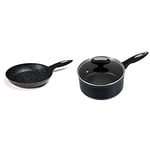 Zyliss E980064 Ultimate Non-Stick Frying Pan | 24cm/9.5in | Forged Aluminium | Black | Rockpearl Plus Non-Stick Technology | Suitable for All Hobs Including Induction