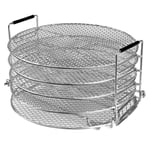 Dehydrator Rack 5-Tier Stackable, Stainless Steel Food Drying Stand Rack, Suitable for 6.5 and 8 Quart Pressure Cookers and Air Fryers for Ninja Foodi
