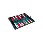 Backgammon Komplett 45 cm Tournament Slitesterkt Polstret Vinyl