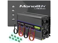 Qoltec Monolith 4000 Ms Wave Voltage Converter | 12V To 230V | 2000/4000W | Usb