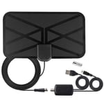 European and American HDTV Antenna 4K HDTV Antenna DVB-T2 Indoor Amplified Antenna 1280 Miles Range for Life Local Channels Broadcast