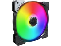 Montech Hp140 Pwm Argb-Fläkt - 140 Mm, Svart