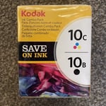 Kodak 10B 10C Ink Cartridges Combo Pack Black Cyan Magenta Yellow Sealed