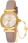 Just Cavalli JC1L332L0025 Curiosa Sølvfarvet/Læder Ø30 mm