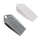 Rubber Wedge Door Stopper Kids Safety Prevent Keep From Sla White