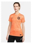 Nike Netherlands 2023 Women's Home Stadium Short Sleeved Shirt - Orange, Orange, Size Xl, Women
