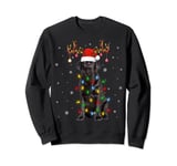 Xmas Lighting Santa Labrador Retriever Dog Christmas Sweatshirt