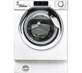 Hoover H-Wash & Dry 300 Pro HBDOS 695TAMCE-80 Integrated 9 kg Washer Dryer, White,Silver/Grey