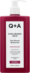 Q+A Hyaluronic Acid Post-Shower Moisturiser for Hydrating Body Care, Blend of Av