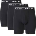 Nike Brief Long 3-Pak Boxershorts Herre - Svart - str. XS