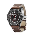 Victorinox Men's Airboss Mechanical - Swiss Made Automatic Stainless Steel/Leather Watch 241886