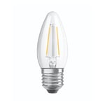 Osram Parathom Retrofit Classic LED E27 Kronljus Filament Klar 4.8W 470lm - 827 Extra Varm Vit | Dimbar - Ersättare 40W