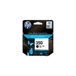 HP 350 - 4.5 ml - noir - original - cartouche d'encre - pour Deskjet D4268; Photosmart C4483, C4486, C4488, C4524, C4583, C4585, C4588, C5225